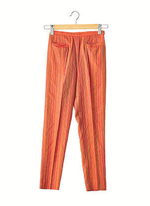 Pantalon 7/8 taille haute taille haute orange ARMAND VENTILO femme
