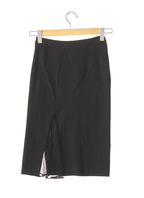 Jupe mi-longue noir LIL POUR L'AUTRE pour femme