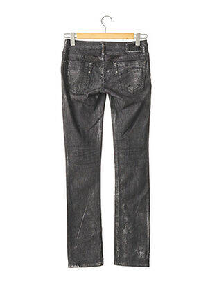 Pantalon droit stretch taille basse noir ROBIN'S JEAN femme