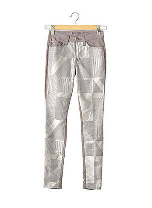 Pantalon slim taille haute taille haute gris 7 FOR ALL MANKIND femme