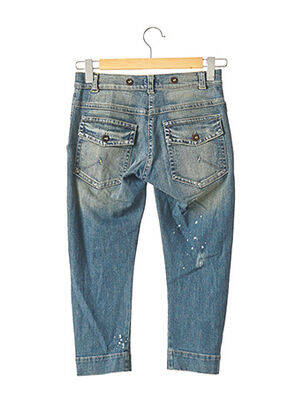 Pantacourt stretch taille normale bleu PINKO femme