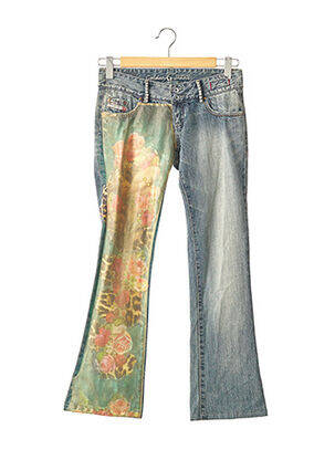 Jeans bootcut sélection denim taille basse bleu COOLOVER femme
