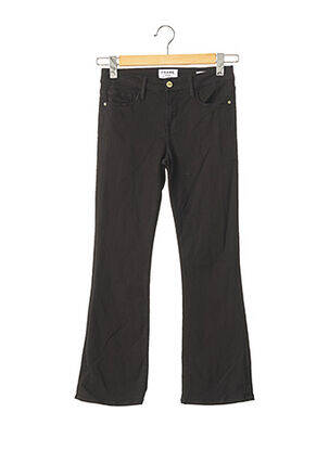 Pantalon 7/8 stretch taille normale noir FRAME femme