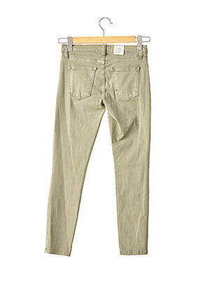 Pantalon 7/8 stretch taille basse vert CURRENTE/ELLIOTT femme
