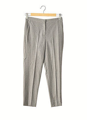Pantalon 7/8 taille haute taille haute gris CAROLINA HERRERA femme