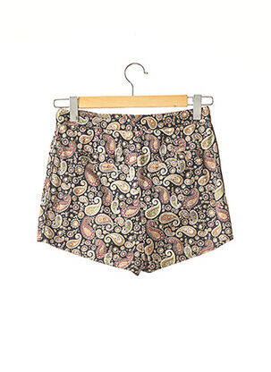 Short coupe droite taille haute noir LAURENCE BRAS femme