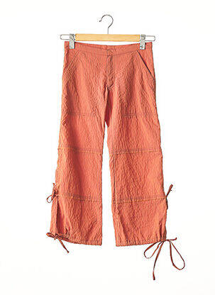 Pantalon 7/8 orange FATU HIVA pour femme