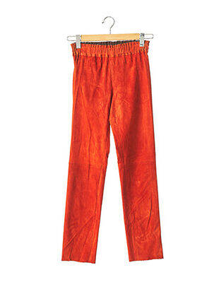 Pantalon droit orange H8LI pour femme