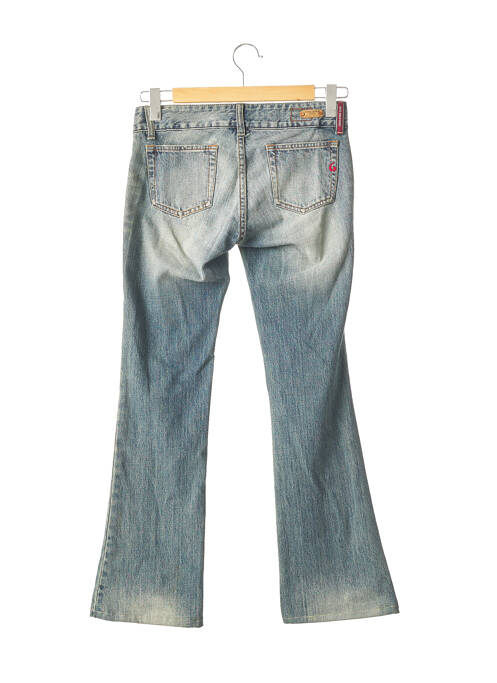 Jeans bootcut sélection denim taille basse bleu COOLOVER femme