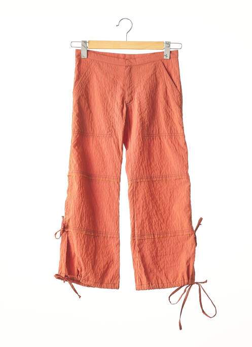 Pantalon 7/8 orange FATU HIVA pour femme