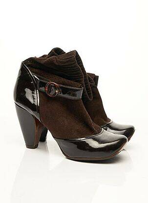 Bottines/boots nubuck talon de 7 à 9cm marron MARC JACOBS femme