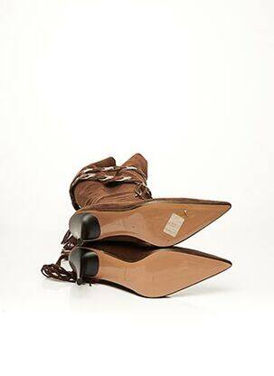 Bottes talon de 7 à 9cm marron KALLISTÉ femme