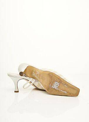Escarpins tissage satiné talon de 7 à 9cm blanc MAUD FRIZON femme