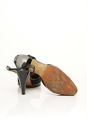 Escarpins tissage vernis talon de 7 à 9cm noir JET SET femme