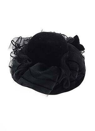 Chapeau tissage feutre noir FRANCK ET FILS femme
