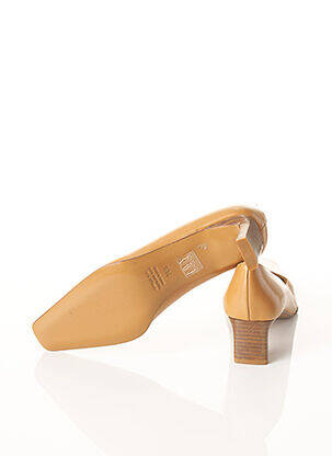Escarpins matière lisse talon plat jusqu'à 3cm beige MANFIELD femme