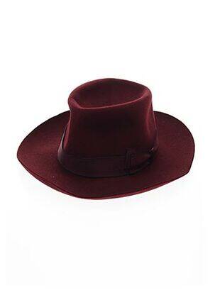 Chapeau rouge BORSALINO pour femme