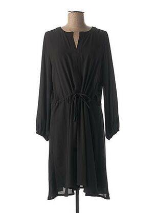 Robe mi-longue noir ADONICE pour femme
