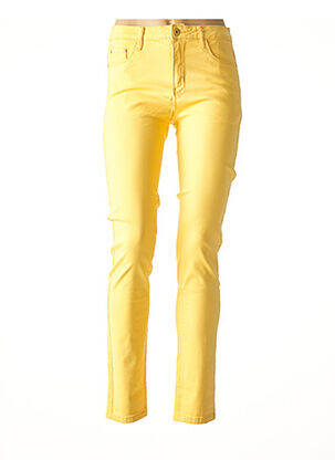 Pantalon slim jaune IMUA pour femme
