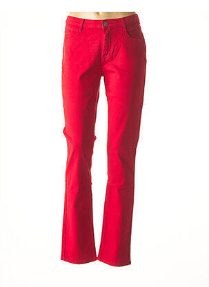 Pantalon slim rouge IMUA pour femme