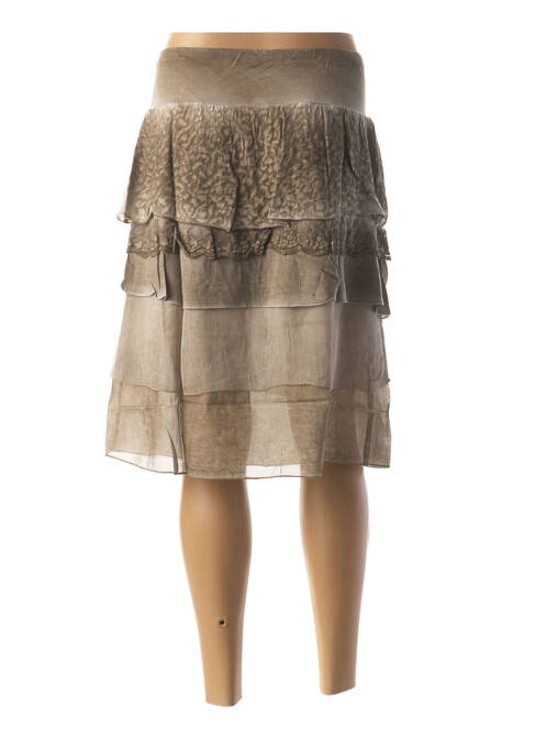 Jupe mi-longue vert JAC JAC pour femme