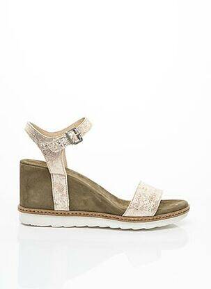 Sandales/Nu pieds beige KHRIO pour femme