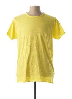 T-shirt jaune DSTREZZED pour homme