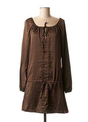 Robe courte marron EDC BY ESPRIT pour femme