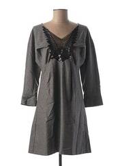 Robe courte gris HEL-S pour femme seconde vue