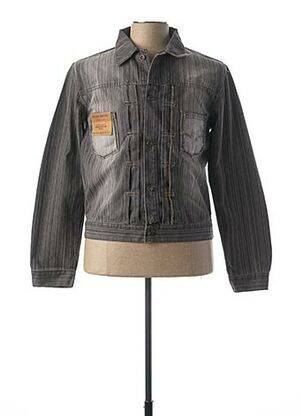 Veste en jean gris TEDDY SMITH pour homme