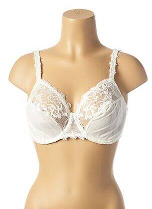Soutien-gorge broderie haut soutien-gorge emboitant blanc SIMONE PERELE femme