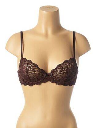 Soutien-gorge tissage dentelle marron SIMONE PERELE femme