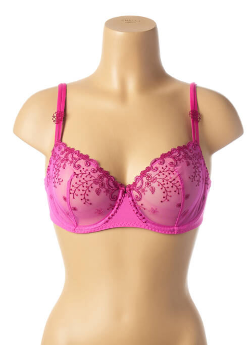 Soutien-gorge broderie rose SIMONE PERELE femme