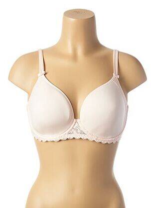 Soutien-gorge effet matière satinée haut soutien-gorge moulé rose SIMONE PERELE femme