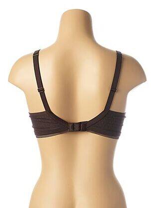 Soutien-gorge effet matière satinée haut soutien-gorge moulé marron SIMONE PERELE femme