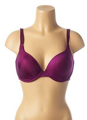 Soutien-gorge effet matière satinée haut soutien-gorge moulé violet SIMONE PERELE femme