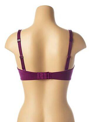 Soutien-gorge effet matière satinée haut soutien-gorge moulé violet SIMONE PERELE femme