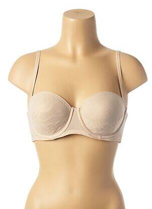 Soutien-gorge tissage dentelle haut soutien-gorge moulé chair SIMONE PERELE femme