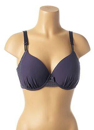 Soutien-gorge tissage dentelle haut soutien-gorge moulé bleu SIMONE PERELE femme