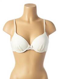 Soutien-gorge tissage dentelle haut soutien-gorge moulé blanc SIMONE PERELE femme