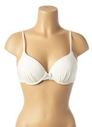 Soutien-gorge tissage dentelle haut soutien-gorge moulé blanc SIMONE PERELE femme