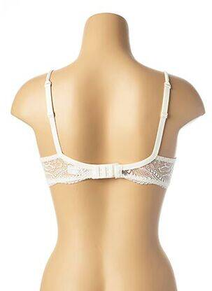 Soutien-gorge tissage dentelle haut soutien-gorge moulé blanc SIMONE PERELE femme