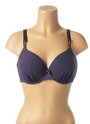 Soutien-gorge tissage dentelle haut soutien-gorge moulé violet SIMONE PERELE femme