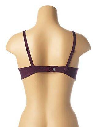 Soutien-gorge tissage dentelle haut soutien-gorge avec mousse de rembourrage amovible violet SIMONE PERELE femme