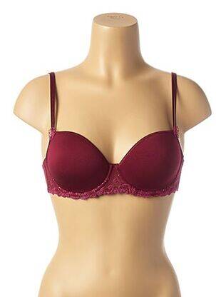 Soutien-gorge broderie haut soutien-gorge moulé rouge SIMONE PERELE femme