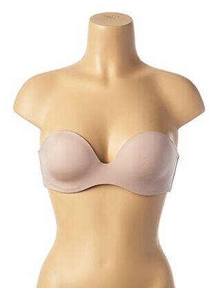 Soutien-gorge effet matière satinée haut soutien-gorge moulé chair SIMONE PERELE femme