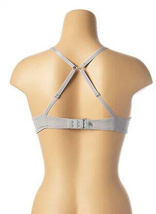 Soutien-gorge tissage dentelle haut soutien-gorge moulé gris SIMONE PERELE femme