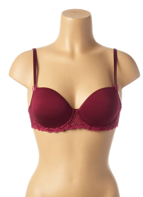 Soutien-gorge broderie haut soutien-gorge moulé rouge SIMONE PERELE femme