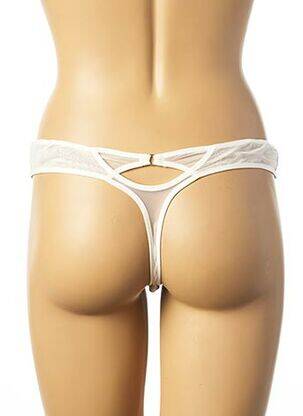 Tanga stretch beige IMPLICITE femme
