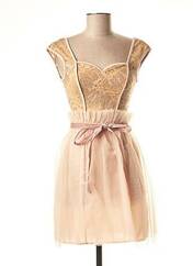 Robe courte rose BSB pour femme seconde vue